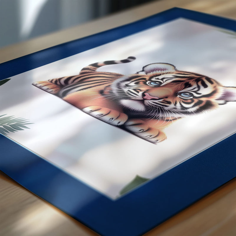 Big Cat Cub Trio | Personalised Nursery Art Set of 3