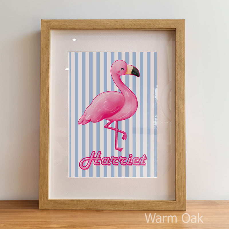 Retro Flamingo Children's Bedroom Décor | Set of 3 Nursery Wall Art