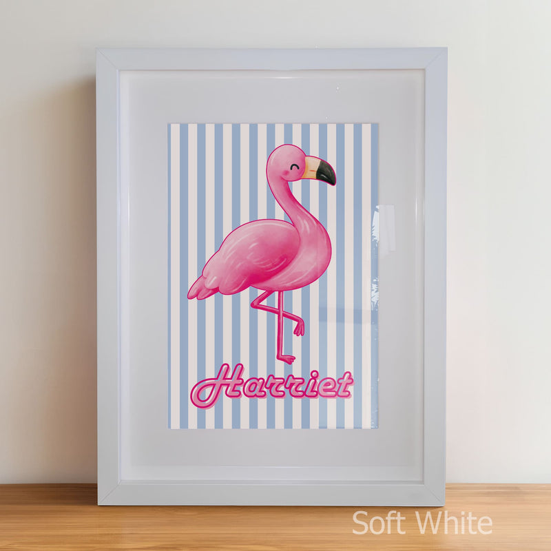 Retro Flamingo Children's Bedroom Décor | Set of 3 Nursery Wall Art