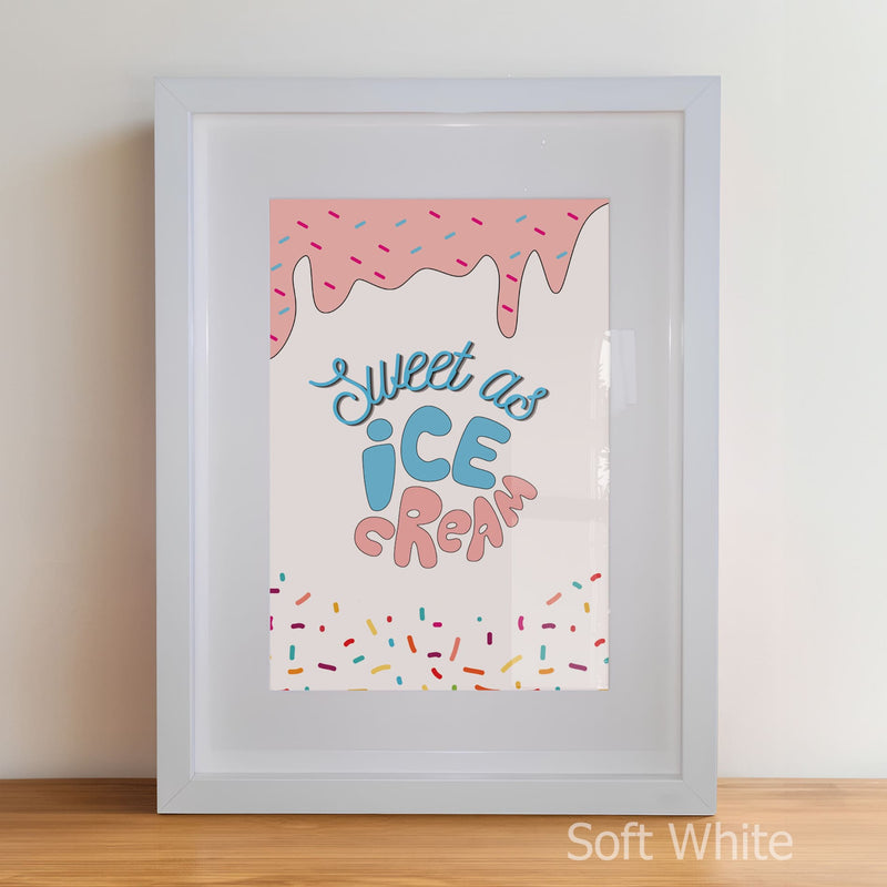 Retro Ice Cream Nursery Wall Art | Set of 3 Personalised Prints