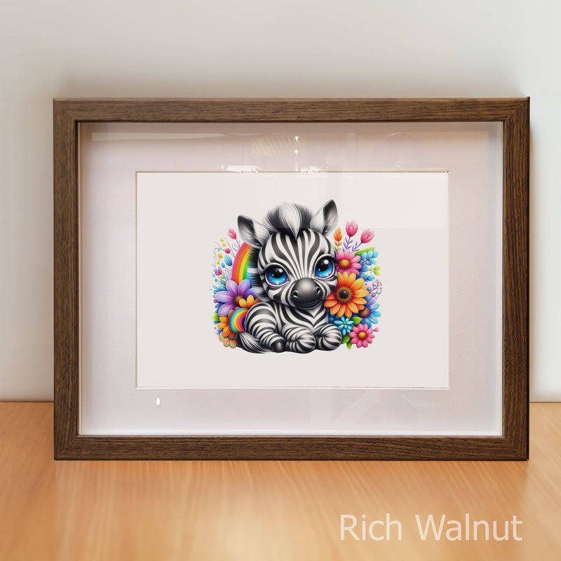 Rainbow Animal Duo | Nursery Wall Art