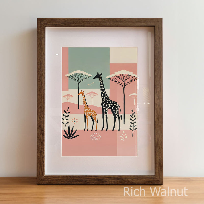 Modern Boho Safari Prints Set of 3 | Children's Wall Art
