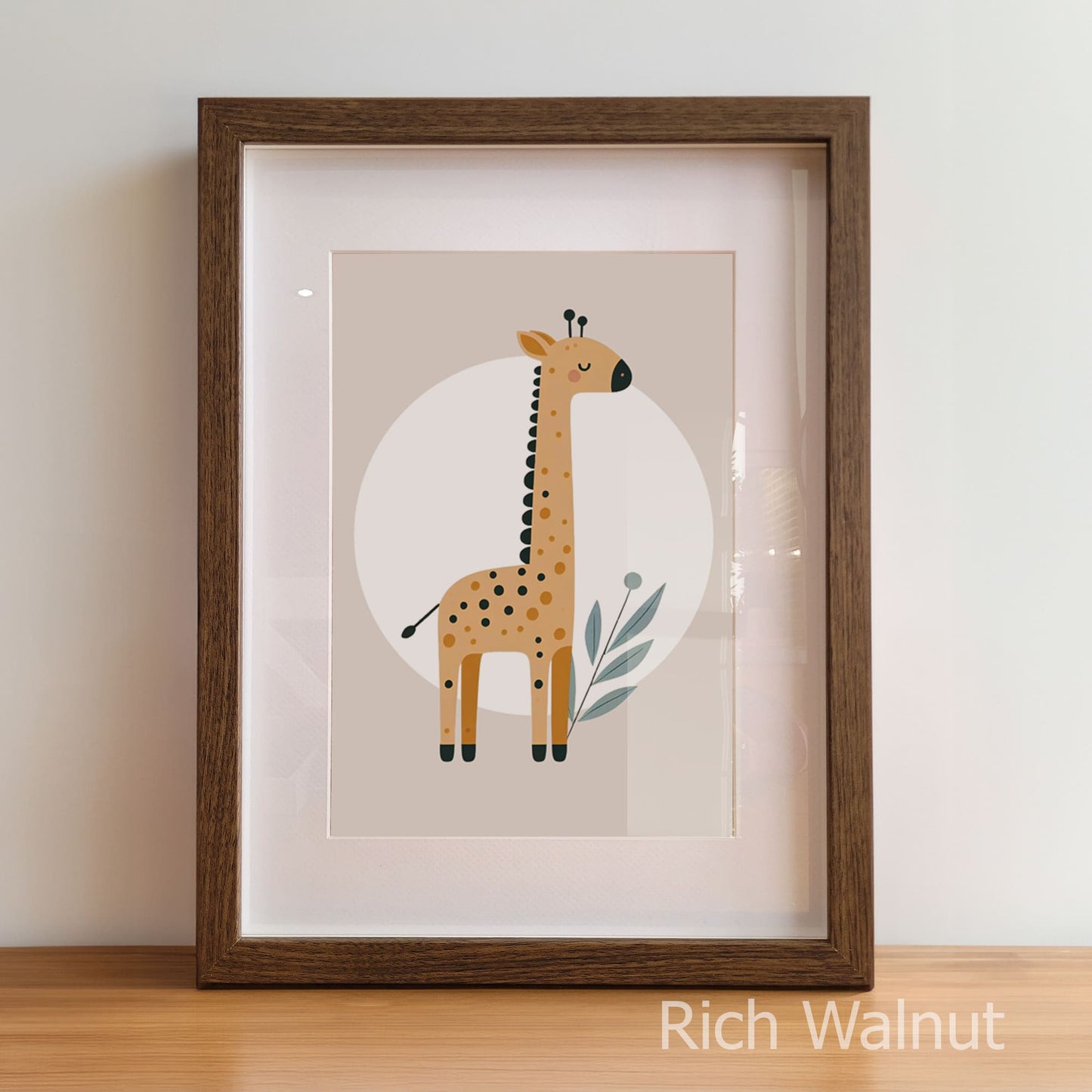 Minimalist Tan Safari Set | Children's Wall Art
