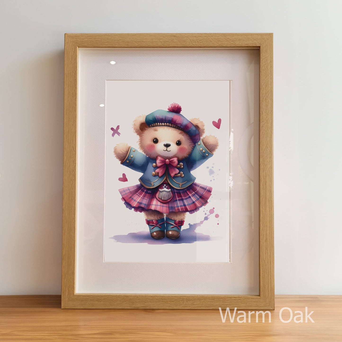 Highland Dancer Art Set | Personalised Nursery Prints