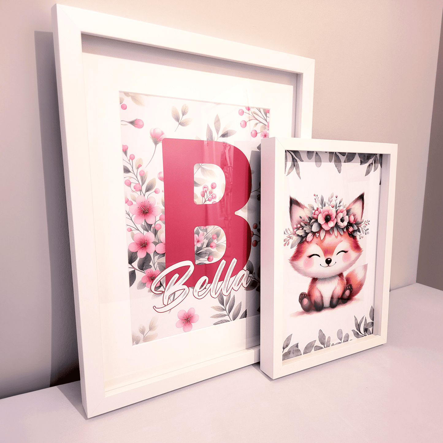 Personalised Flowery Woodland Animals