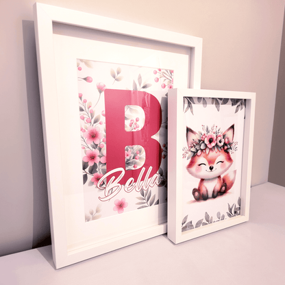 Personalised Flowery Woodland Animals