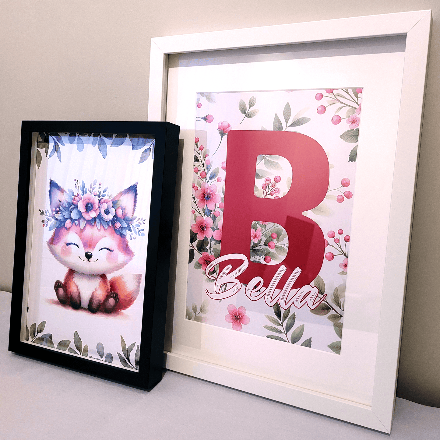 Personalised Flowery Woodland Animals