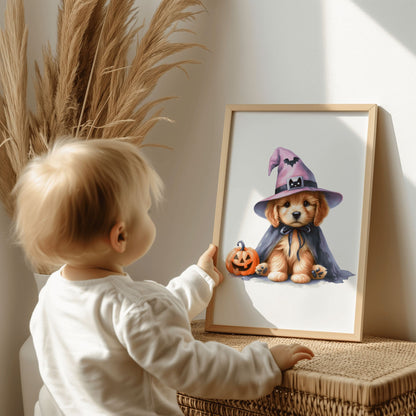 Halloween Puppy Childrens Wall Art Set