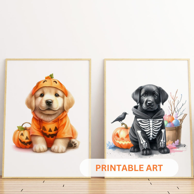 Printable Halloween Children's Decor - Paw-sitively Spooky