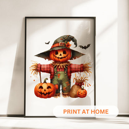 Printable Halloween Children's Decor - Set of 4 Prints