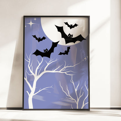Childrens Halloween Print Set | Set of 8 in Blue