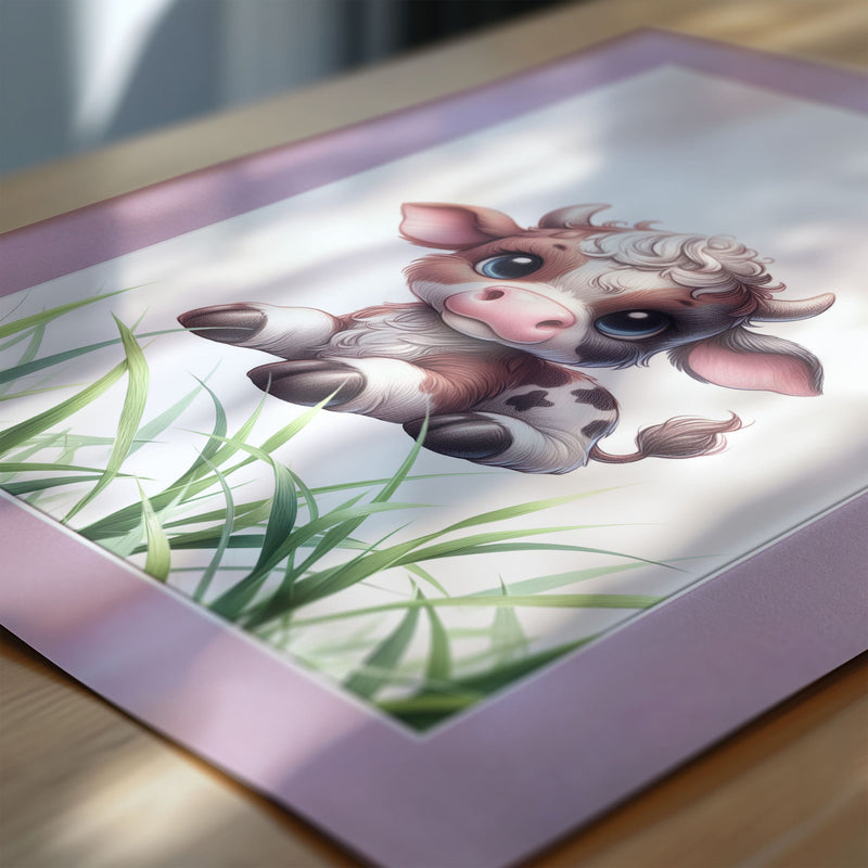 Baby Farm Animals | Set of 3 Personalised Children's Wall Art