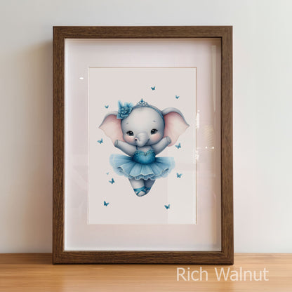 Blue Ballerina | Set of 3 Personalised Children's Prints