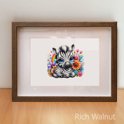 Rainbow Animal Duo | Nursery Wall Art