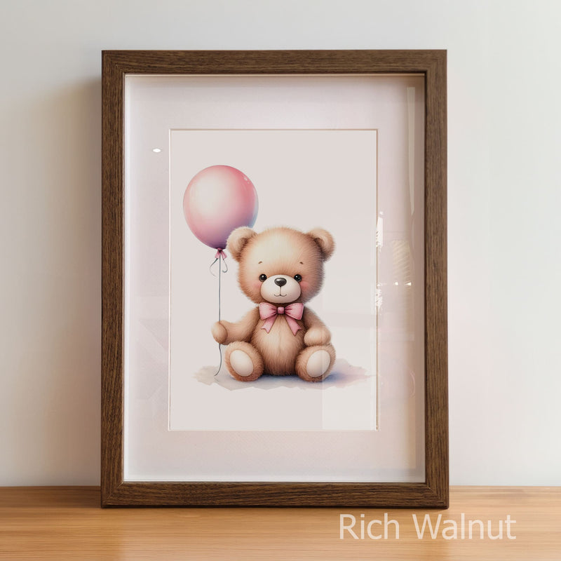 Teddy Bear Watercolour Art Set | Children's Wall Art Set of 3