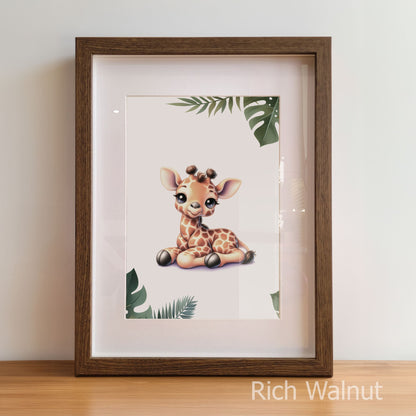 Safari Animals Art Set | Set of 3 Personalised Nursery Prints