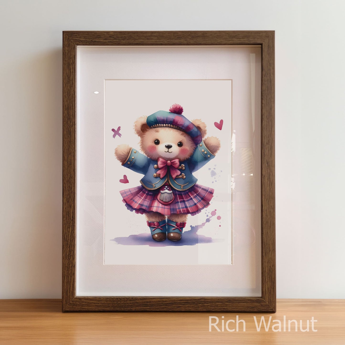 Highland Dancer Art Set | Personalised Nursery Prints