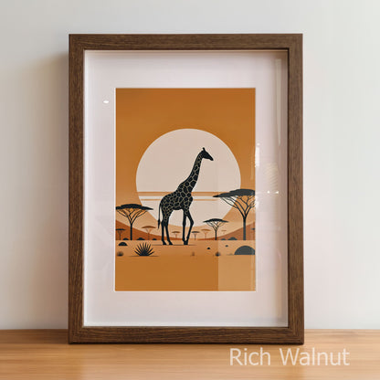 Boho Minimalist Summer Safari | Children's Wall Art Set of 3