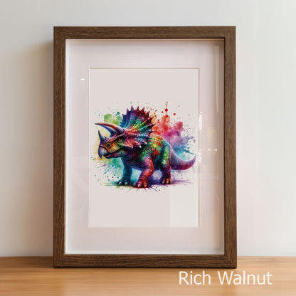Bold & Vibrant Dinosaur Set | Personalised Nursery Art