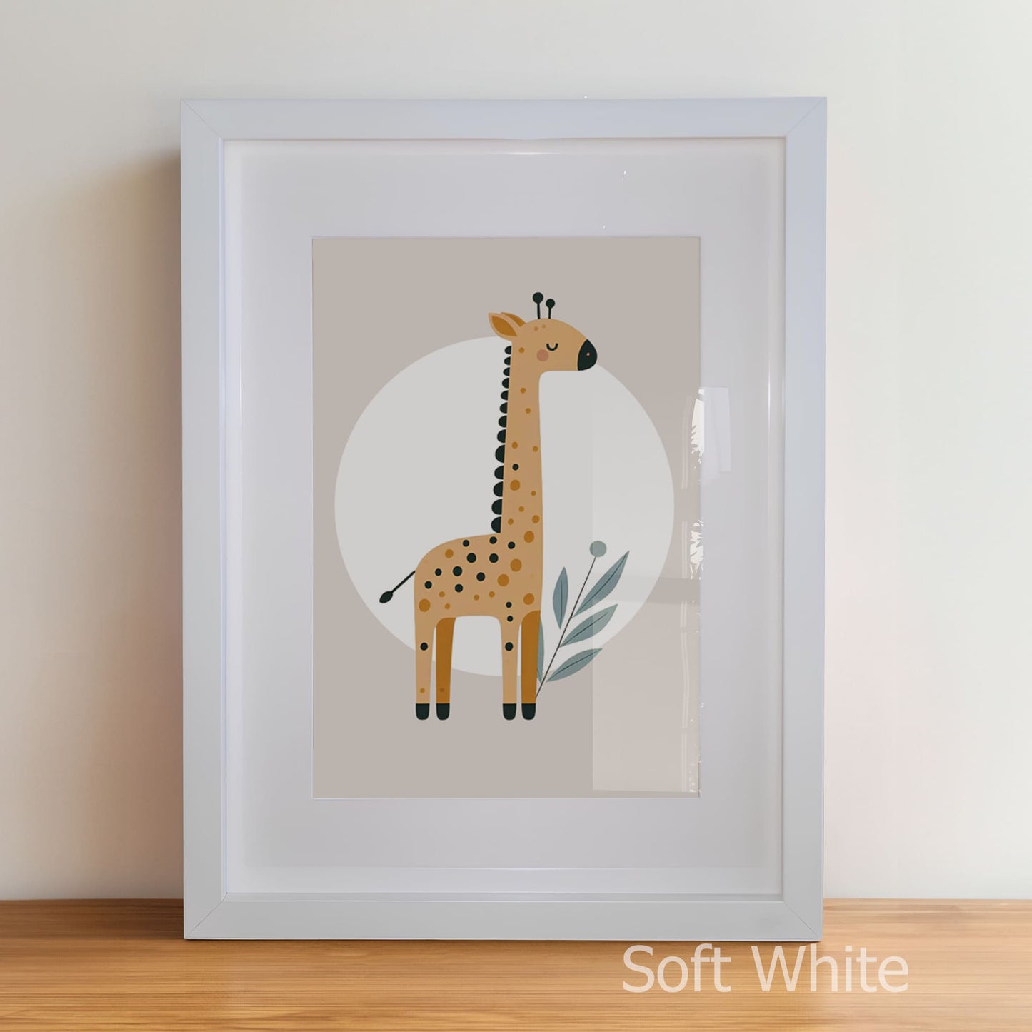 Minimalist Tan Safari Set | Children's Wall Art