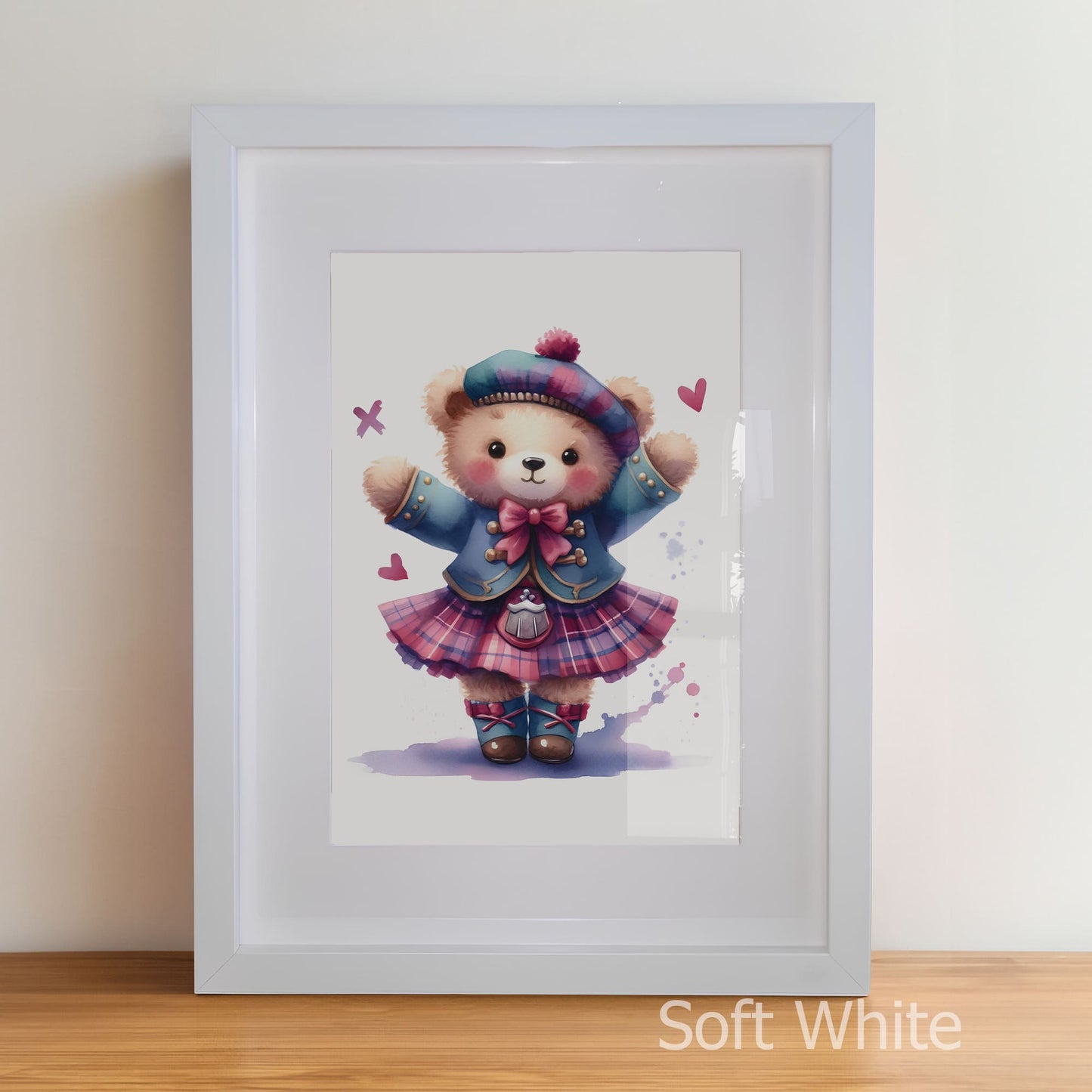 Highland Dancer Art Set | Personalised Nursery Prints